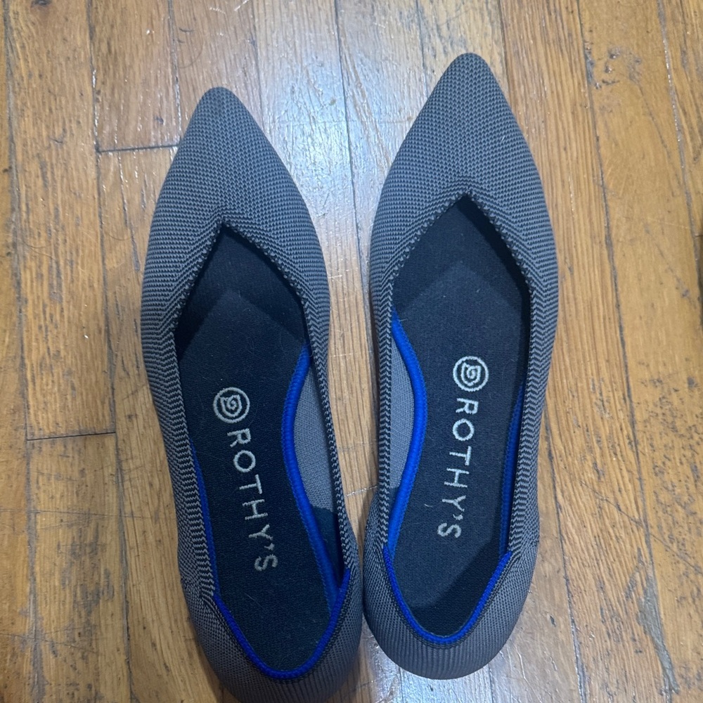 Rothy's Black and Blue Flats